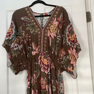 Farm size med brown floral gorgeous dress